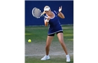 BIRMINGHAM, ENGLAND - JUNE 12:  Aleksandra Wozniak of Canada hits a return during Day Four of the Aegon Classic at Edgbaston Priory Club on June 12, 2014 in Birmingham, England.  (Photo by Paul Thomas/Getty Images)